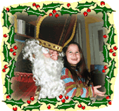 Santa and child